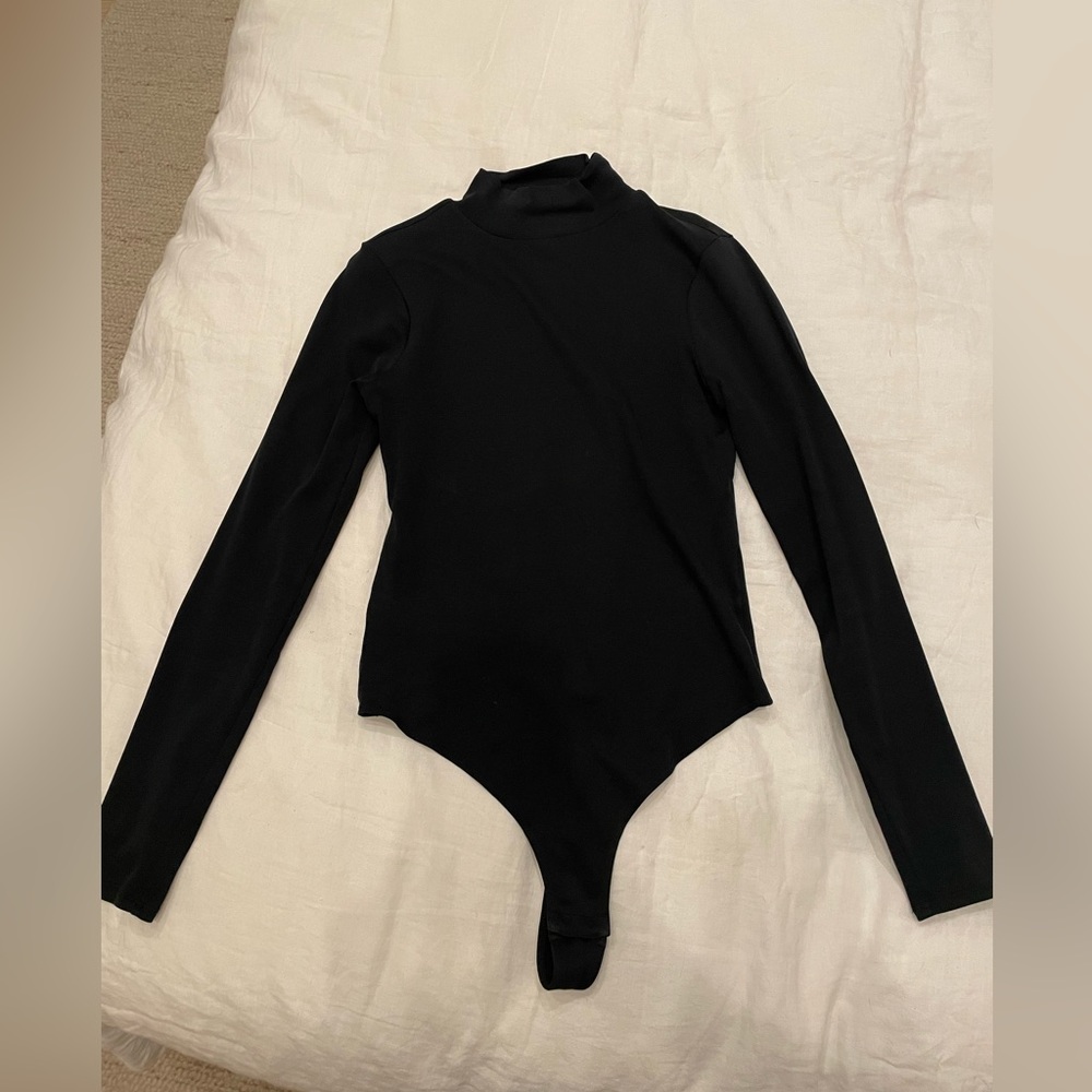 Hill House Home black mock turtleneck bodysuit - Size M.